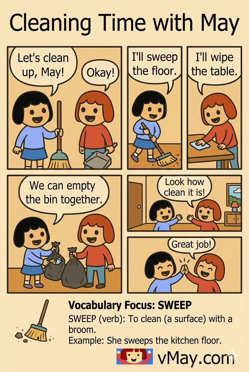 看漫畫學英文Shopping Day with May | 超愛學英文